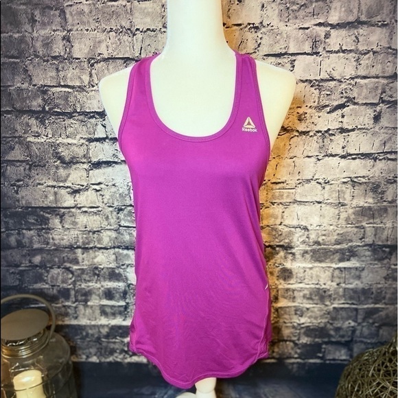 REEBOK  Pink/ Purple Razorback Workout Tank S - Picture 1 of 4